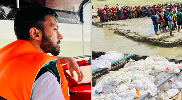 ৩ কোটি টাকার সহায়তা নিয়ে বন্যার্তদের পাশে ফারাজ করিম চৌধুরী